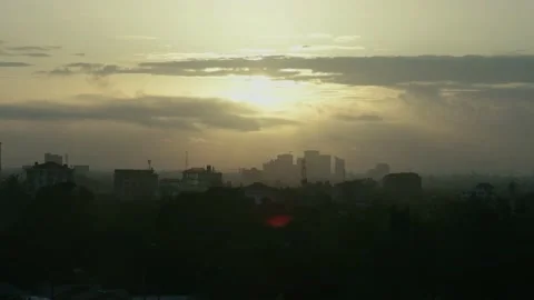 Sunset City Stock Footage 162776900