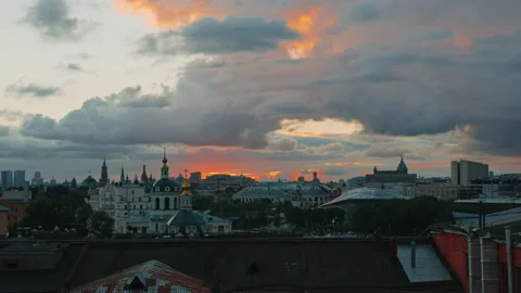 Sunset in the city Vídeos de archivo 172336622