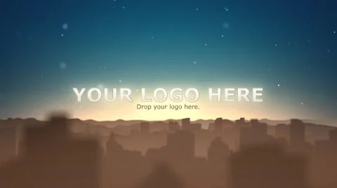 Sunset In The City Logo Reveal Stock After Effects