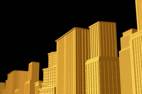 Sunset City Motion Design Element 01 Stock Footage 10873531