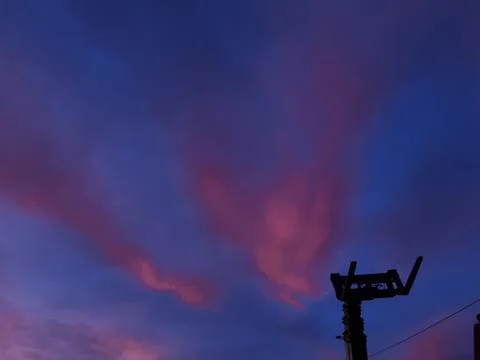 Sunset in the city Stock Photos