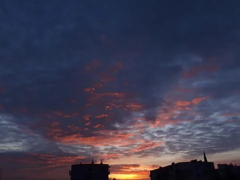 Sunset in the city Stock Photos