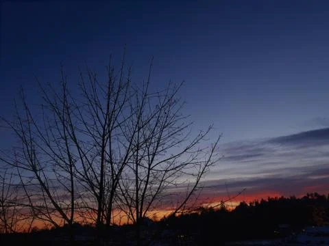 Sunset in the city Stock Photos