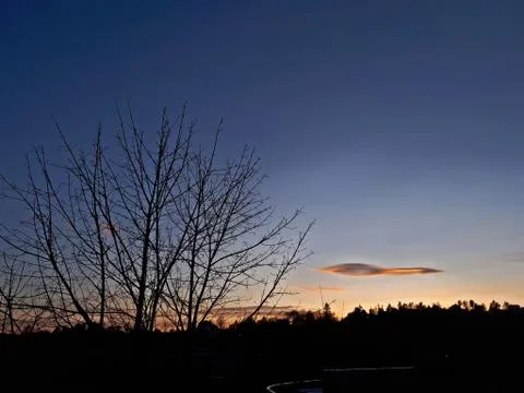 Sunset in the city Foto stock