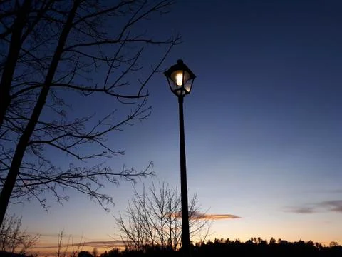 Sunset in the city Stock Photos
