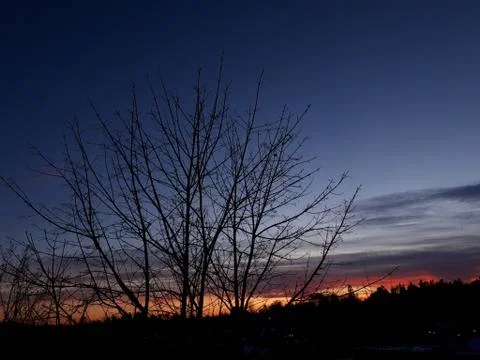 Sunset in the city Stock Photos