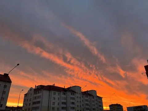 Sunset in the city 写真素材