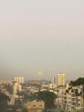 Sunset in a city Stock Photos