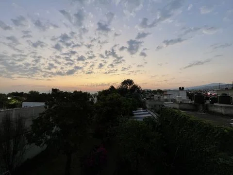 Sunset in the city Stock Photos