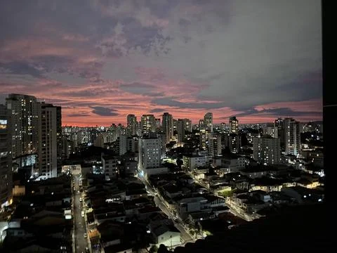 Sunset in the city Stock Photos