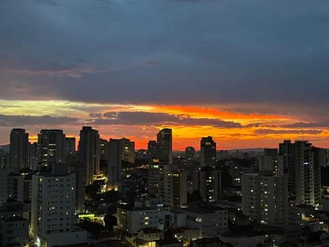 Sunset in the City Stock Photos