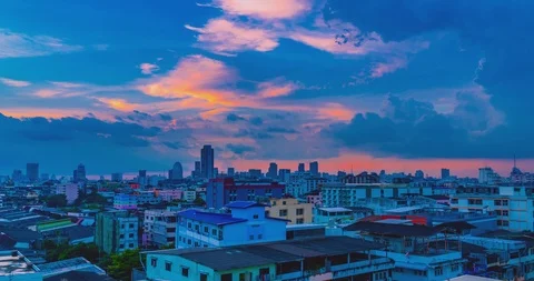 Sunset city Time lapse. Stock Footage 100109410