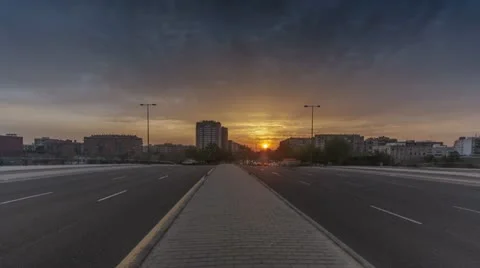 Sunset in the City - UrbanScape Stockbeeldmateriaal 10911193