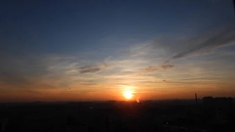Sunset city view Video stock 123133465