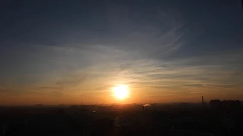 Sunset city view Video stock 123133568