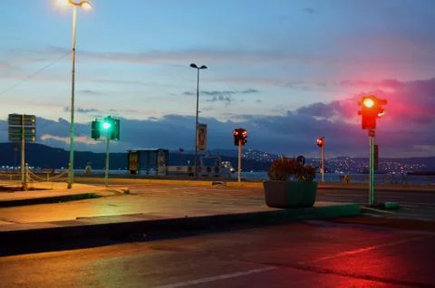 Sunset City View Stock Photos