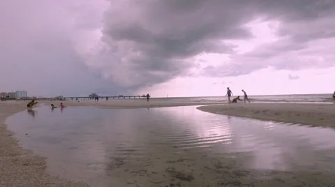 Sunset in Clearwater Beach Stock Footage 66767196