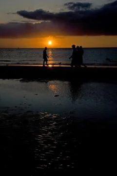 Sunset At Clearwater Stock Photos