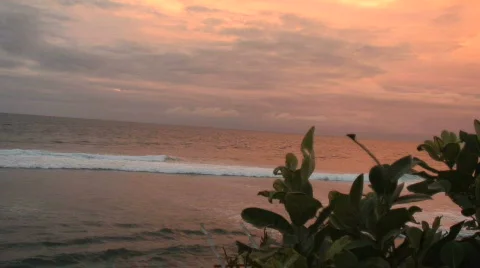 Sunset from a cliff Stock Footage 308536