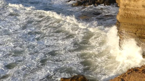 Sunset Cliffs 1 San Diego CA Stock Footage 90962208