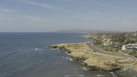 Sunset Cliffs Aerial Stock Footage 98464061