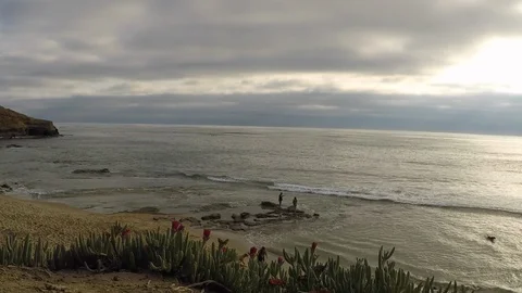 Sunset Cliffs Stock Footage 91227183