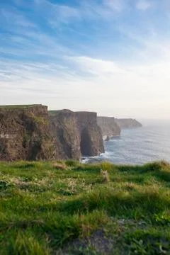 Sunset at the Cliffs of Moher, Ireland Fotos de archivo