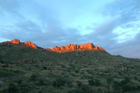 Sunset On the Cliffs Stock Photos