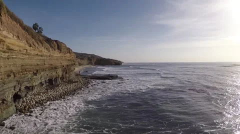 Sunset Cliffs - San Diego Stock Footage