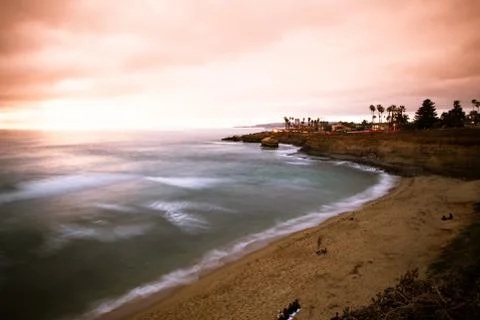 Sunset cliffs San Diego Stock Photos