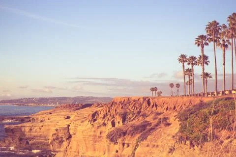 Sunset cliffs San Diego Stock Photos