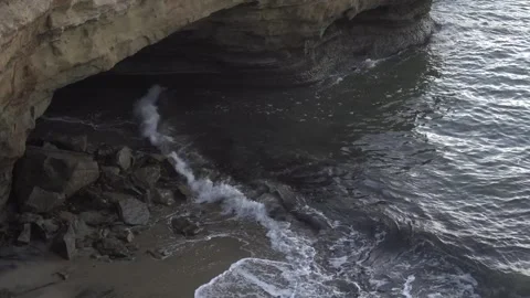 Sunset Cliffs shore Ocean Beach Stock Footage 193992698