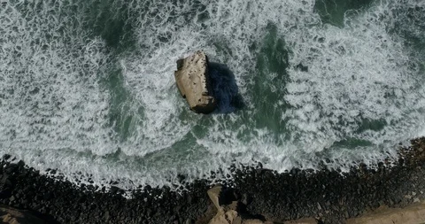 Sunset Cliffs Shoreline  Stock Footage 98474455