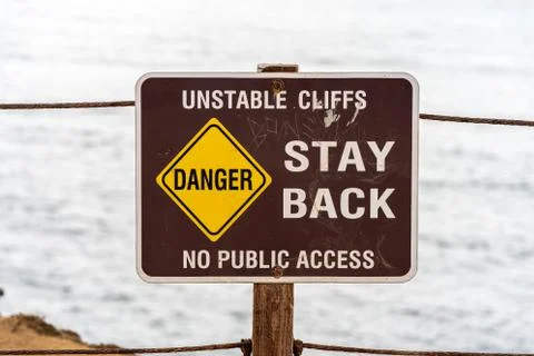Sunset Cliffs signs Stock Photos