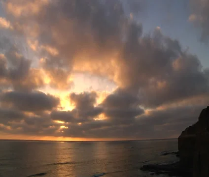 Sunset Cliffs - Sunset Time Lapse _ 1 Stock Footage 39186630
