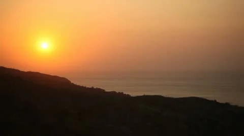 Sunset At Cliffs, TIMELAPSE 스톡 동영상 10730438