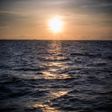 Sunset close to Ko Phi Phi. Stock Photos
