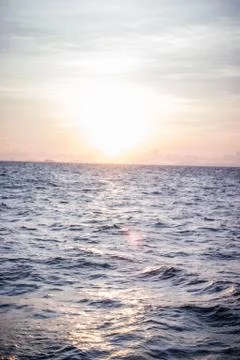 Sunset close to Ko Phi Phi. Stock Photos