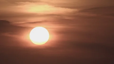 Sunset close up warm tropical sunset Stock Footage 124047286