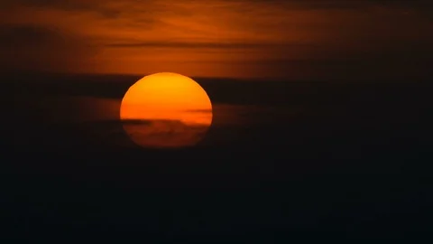 Sunset closeup Time lapse Stock Footage 91321781