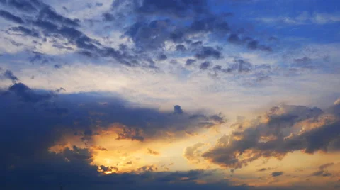 Sunset cloud after storm Stock Footage 51816462