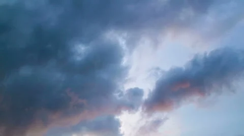 Sunset with cloud colorful time lapse Stock Footage 41593216