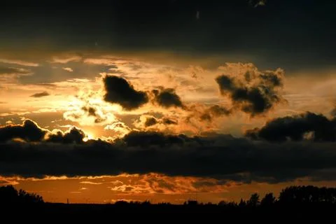 Sunset cloud dark sunset cloud dark ,model released, Symbolfoto Copyright:... Stock Photos