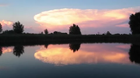 Sunset Cloud Video stock 139070295