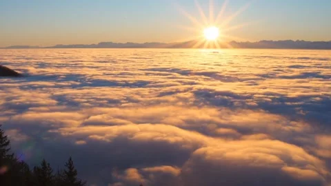 Sunset cloud high mountain view Stock-Footage 273698424