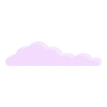 Sunset cloud icon, cartoon style Illustrazione stock