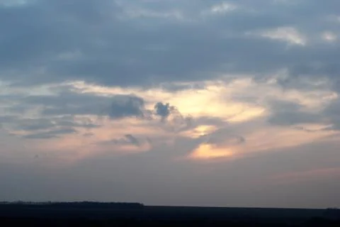 Sunset Cloud Stock Photos