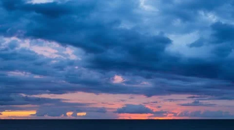 Sunset cloud timelapse Stock Footage