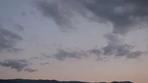 Sunset cloud timelapse with pink Stock Footage 342336267