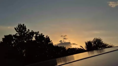Sunset Cloud Timelapse Transition to Night Sky Stock Footage 336278638